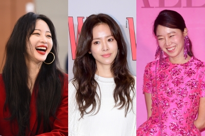 '10살 연하남' 사로잡은 40대 女배우들…한지민·공효진·한예슬 [이슈+]