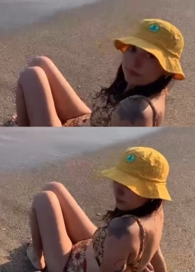 Hyori Lee, no belly fat even when sitting down