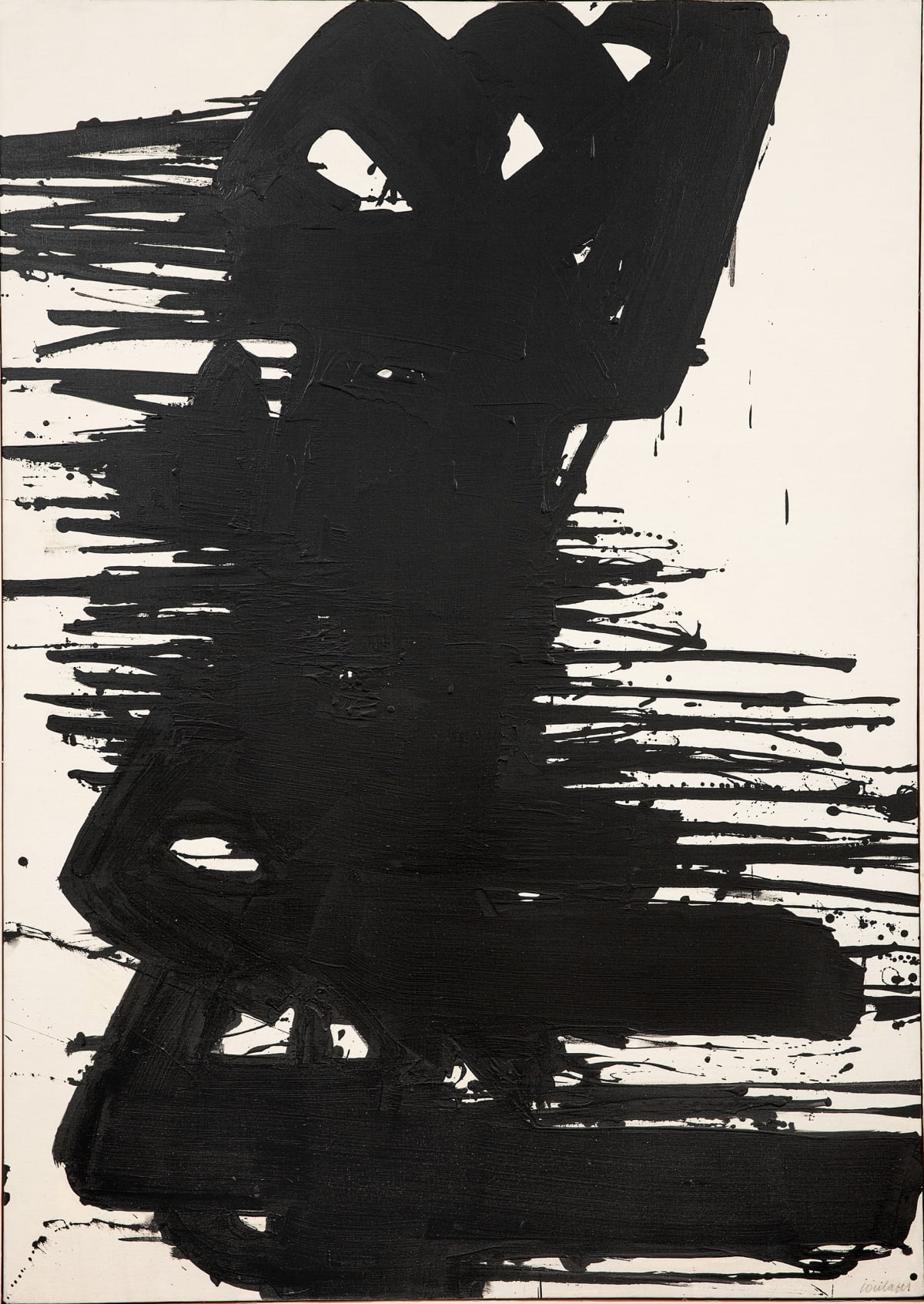 피에르 술라주, 'Peinture 202 x 143 cm, 25 septembre 1967', 1967, oil on canvas, 202 x 143cm. 추정가: US $1,790,000~3,080,000(약 24~41억 원) /필립스옥션 제공 