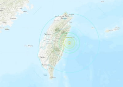 대만서 이틀째 강진 이어져…12개 지역 '경보'