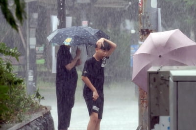 "우산 써도 다 젖는다"…은평구 등 서울 서북권에 '호우주의보'