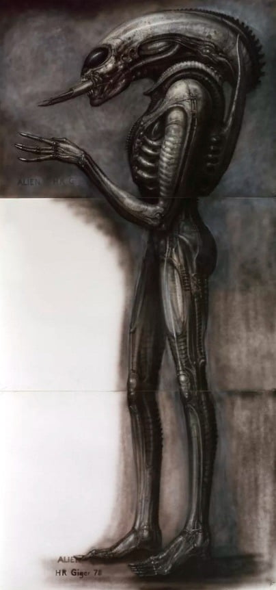 HR Giger Alien III Side View II 1978 HR Giger 박물관 제공