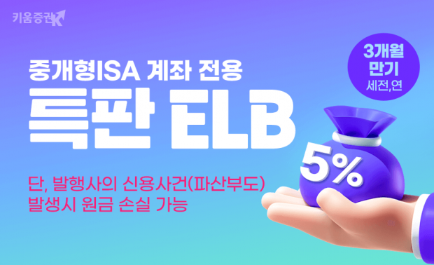 키움증권, 기다리던 5%(세전,연)