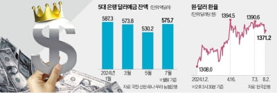 미국發 'R의 공포'에…달러예금 확 늘었다