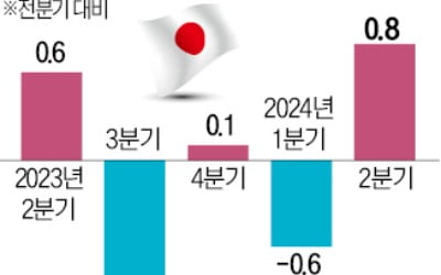 日, 2분기 0.8% 성장…두 분기 만에 플러스