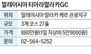 말레이시아 티아라말라카GC, 울창한 정글과 바다 바라보며 라운드