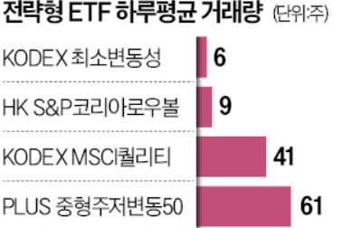 하루 거래량 고작 6주…줄줄이 상폐되는 전략 ETF