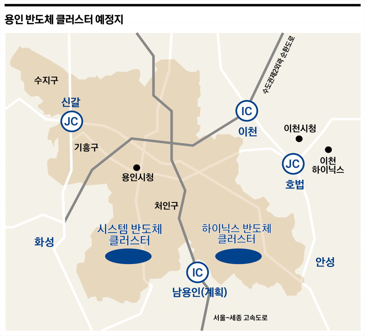 대서울권 아산까지 남하…반도체 벨트가 한국의 미래