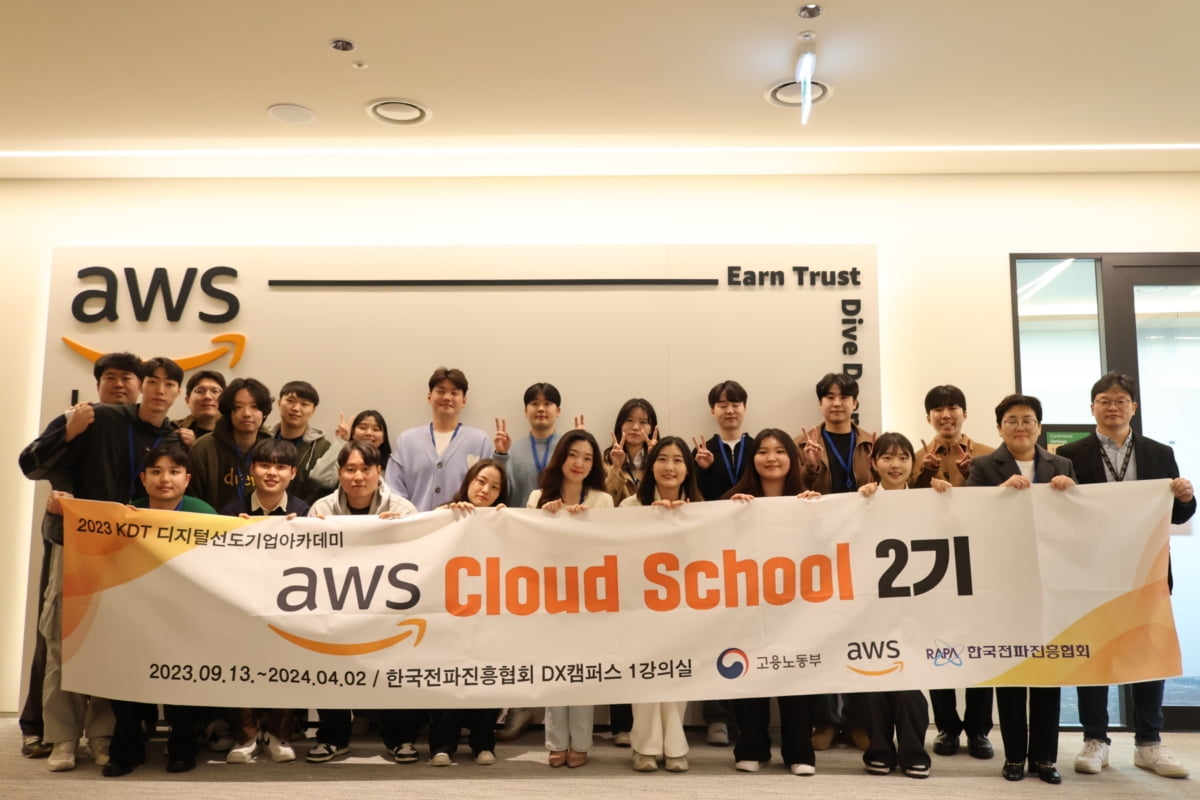 한국전파진흥협회(RAPA)-아마존웹서비시즈코리아(AWS)、8월 'AWS 클라우드 스쿨' 7기 운영