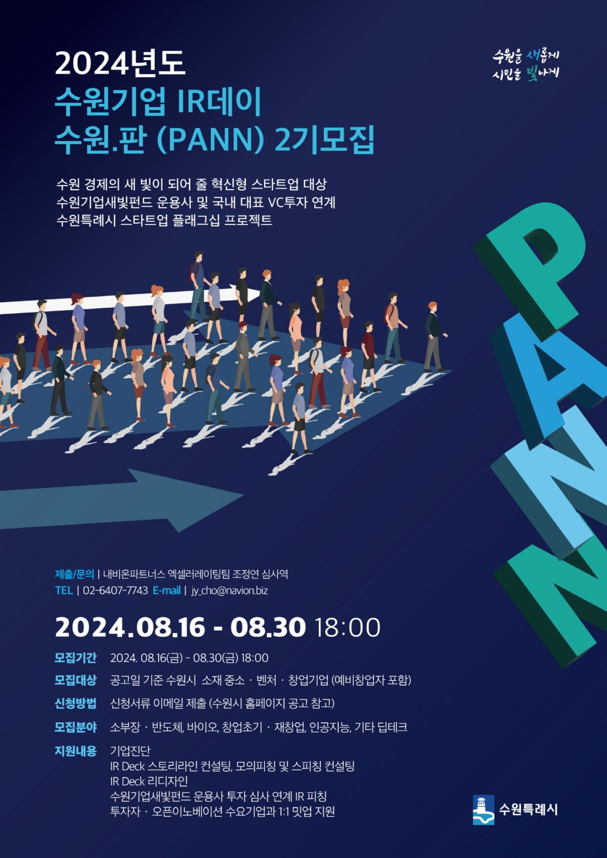 수원시, '수원기업 IR데이 수원.판(PANN)' 참가 기업 모집