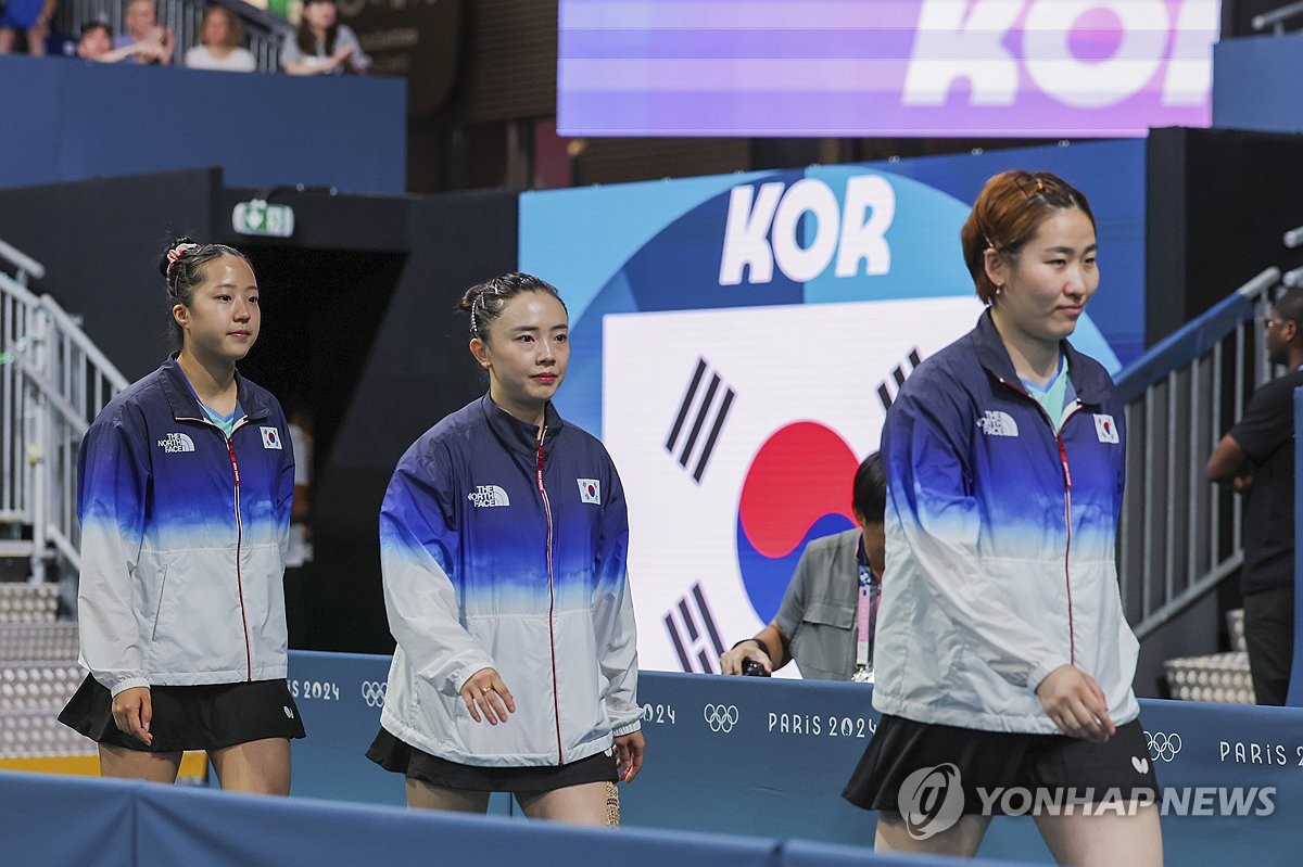 [올림픽] 한국탁구, 16년 만에 여자단체 동메달…신유빈 두 번째 메달