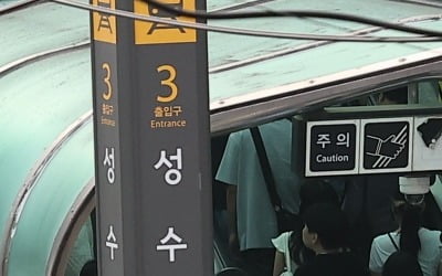 '압사 공포' 성수역 바뀐다…3번 출입구 앞 보행자 신호등 건설