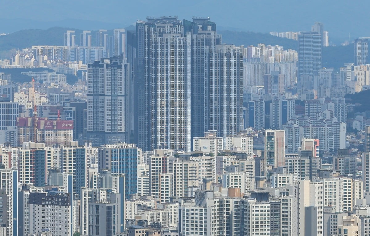 서울 남산에서 바라본 카지노칩 추천 단지 모습. 사진=연합뉴스