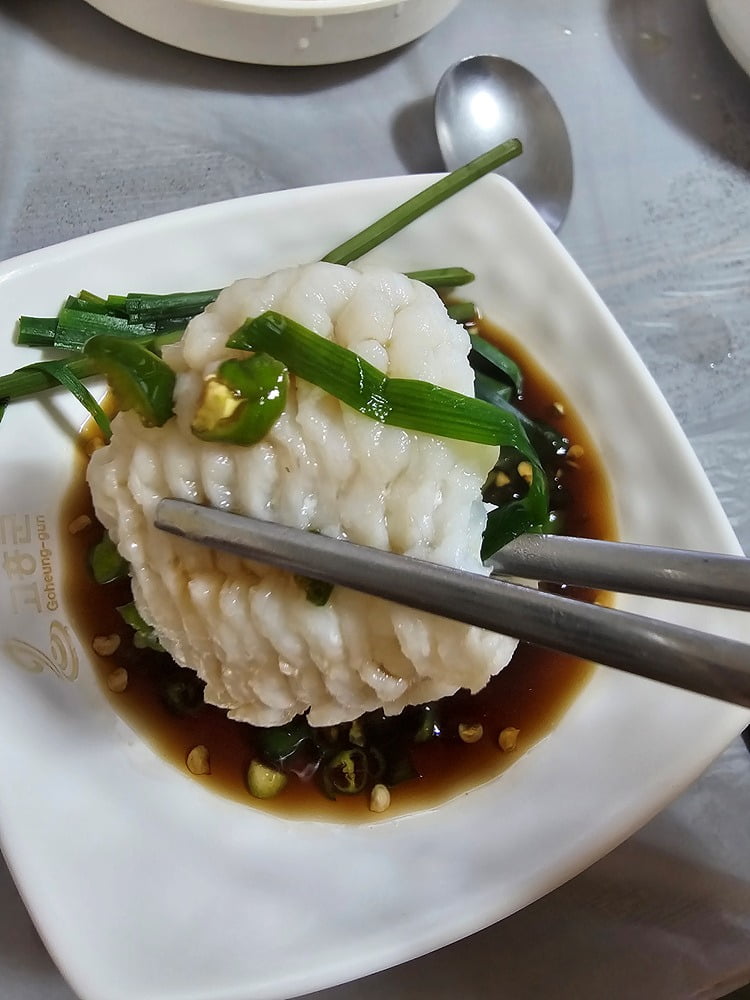 녹동장어거리에 맛본 야들야들한 장어 샤브샤브