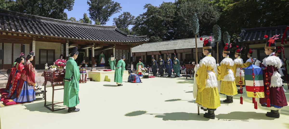 [포토] '창덕궁 후원 카지노 사이트 진작례' 복원 공연