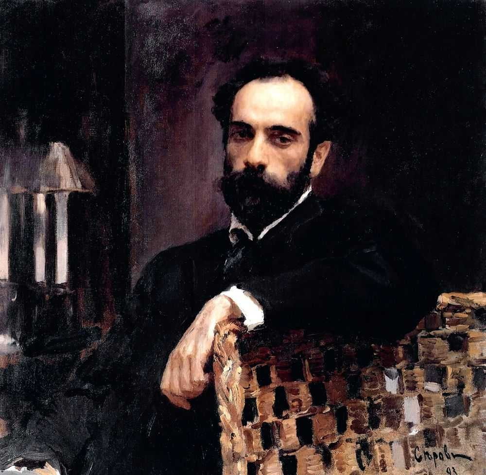 발레틴 세로프 <레비탄의 초상 (Portrait of Levitan)> (1893), 캔버스에 유채 / 출처. Wikimedia Commons 