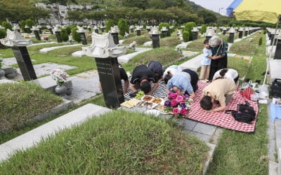 인천가족공원 찾은 성묘객들