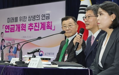  미래를 위한 상생의 연금, 연금개혁 관련 브리핑 하는 이기일 보건복지부 제1차관