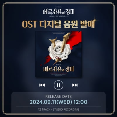 뮤지컬 '베르사유의 장미' 넘버 마음껏 듣자…OST 발매