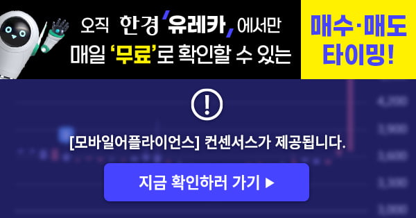 [한경유레카] 모바일어플라이언스 상한가 강세..유레카 이미 매수 의견 제시