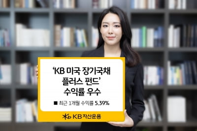 금리인하 대표 수혜 상품…'KB 미국 장기국채 플러스 펀드' 수익률 1위