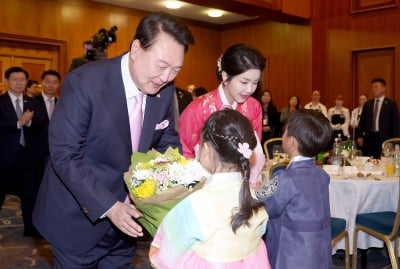 [포토] 체코 동포 초청 만찬 간담회 참석한 尹