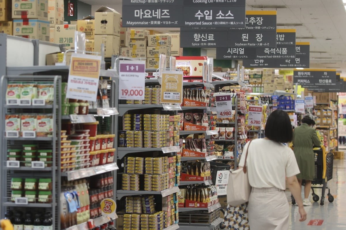 지난달 23일 서울 시내 한 대형마트에서 시민들이 장을 보고 있다. / 연합슬롯 머신 규칙