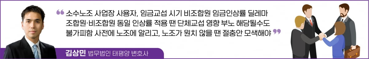 비조합원 임금인상률 어떻게? 소수노조 사업장의 딜레마