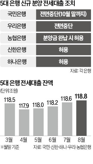 어딘 빌려주고, 어딘 안되고…은행권 전세대출 '대혼란'