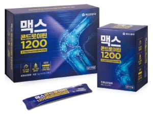 동아제약 '맥스콘드로이틴1200', 하루 한포…퇴행성 관절염 증상 완화