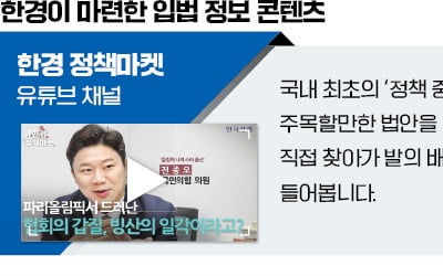 입법 모르면 투자 못하는 시대, 한경이 정보 갈증 풀어드립니다