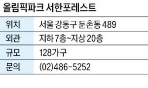 올림픽파크 서한포레스트, 강동구 둔촌동역 128가구…초중고 도보권