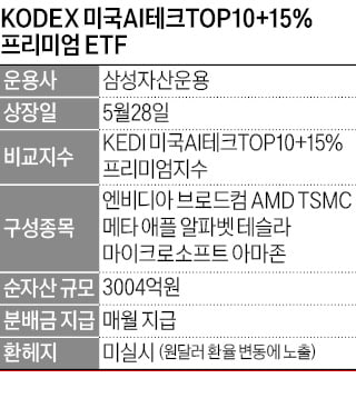 '美 AI테크TOP10' 커버드콜 3000억 돌파