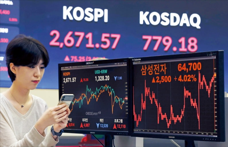 [포토] 외국인 모처럼 ‘사자’…코스피 2.9% 급등 