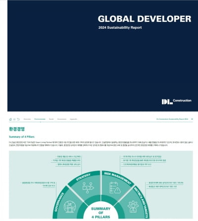DL건설, 2024년 '지속가능경영보고서' 발간