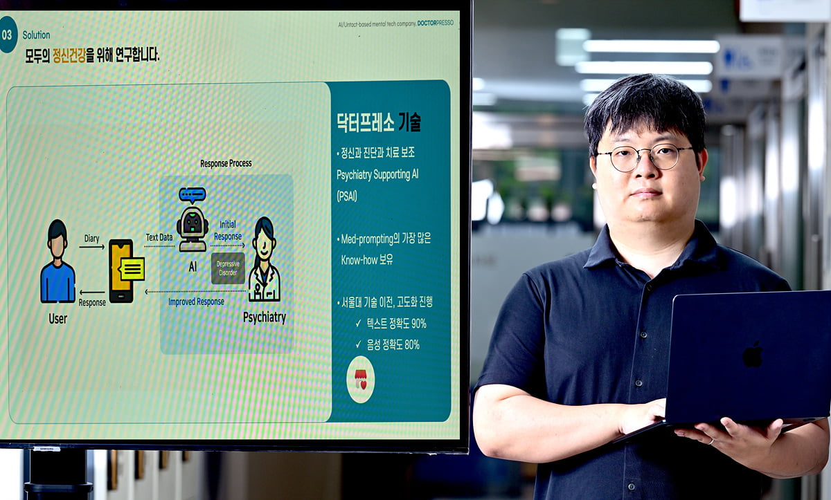 [2024 중앙대학교 캠퍼스타운 스타트업 CEO] 정신과 인공지능 정밀진단 기술을 개발하는 스타트업 ‘닥터프레소’