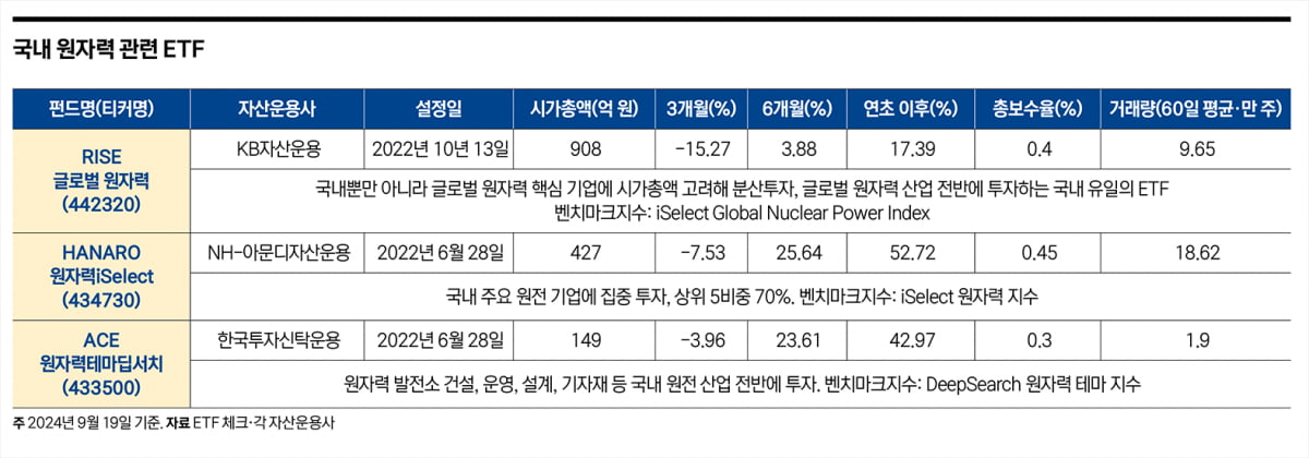 AI가 불러온 원자력 르네상스…주목할 원전 ETF는