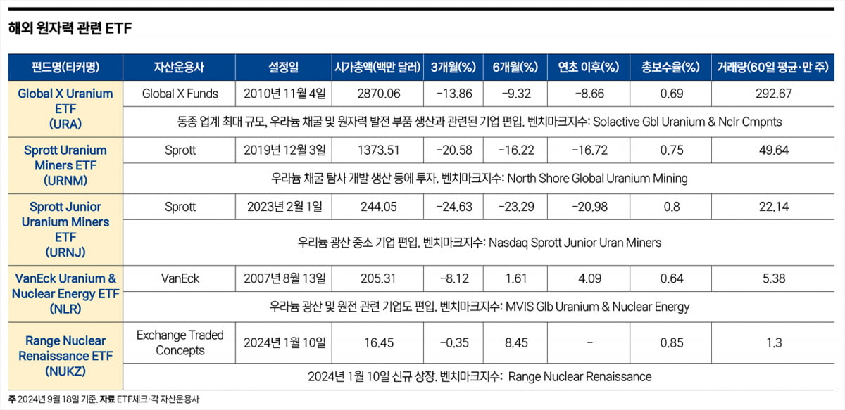 AI가 불러온 원자력 르네상스…주목할 원전 ETF는