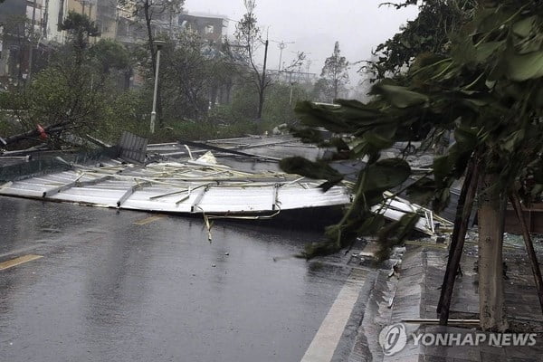 "10년來 가장 강력"…하노이 등 4개 공항 폐쇄