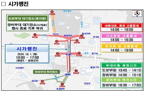 '국군의날' 서울 교통 통제…"대중교통 이용하세요"