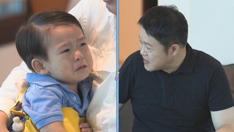 '3살 늦둥이 아빠' 김용건, 애 돌보기 쉽지 않지…육아 자청했다가 '진땀'('꽃중년')