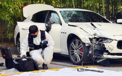 '뺑소니' 마세라티 운전자 긴급 체포…해외 도주 시도 정황