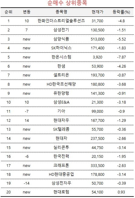 [마켓PRO] 주가 급락한 한화인더스트리얼솔루션즈 쓸어담는 고수들