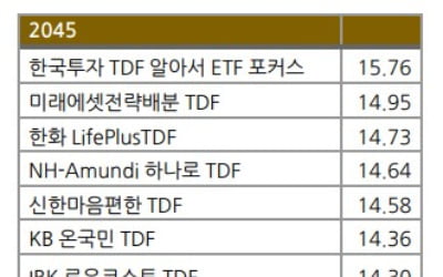 10조 넘은 TDF 시장…'한국투자 알아서' 'NH아문디 하나로' 돋보이네