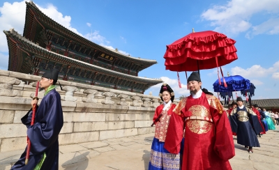 [포토] 경복궁에서 왕가의 산책