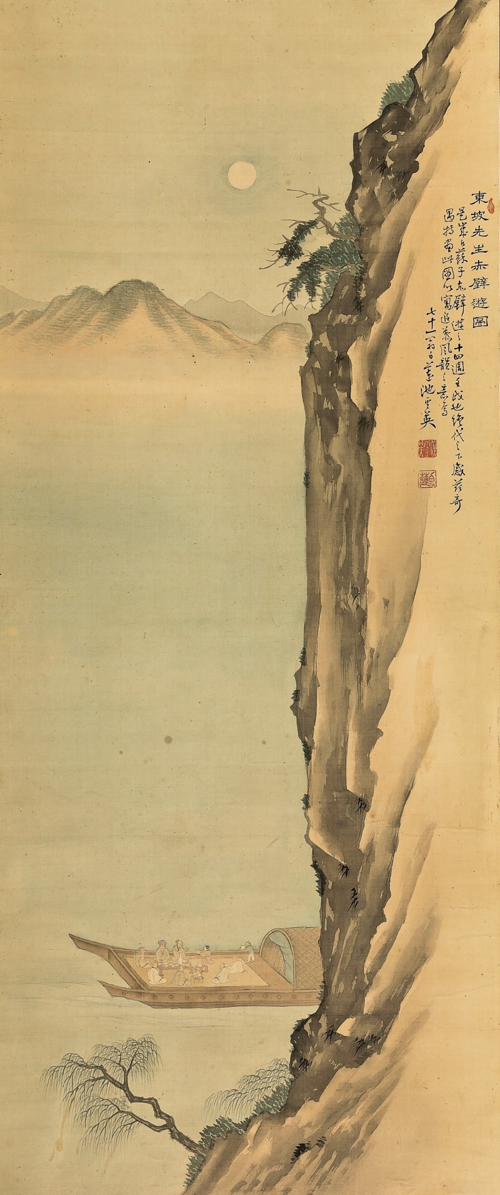 백련 지운영 <동파선생적벽유도>, 1922, 비단에 수묵채색, 56.1x133.4cm, 국립현대미술관 소장 / 그림제공. 서울옥션