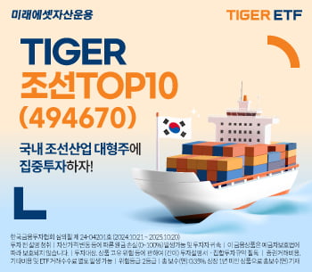 미래에셋, ‘TIGER 조선TOP10 ETF’ 신규 상장