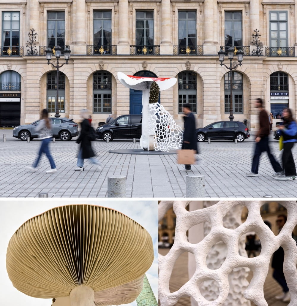 카르스텐 횔러(Carsten Höller)의 작품 <자이언트 트리플 머쉬룸(Giant Triple Mushroom)> (2024) / 사진제공. © Art Basel