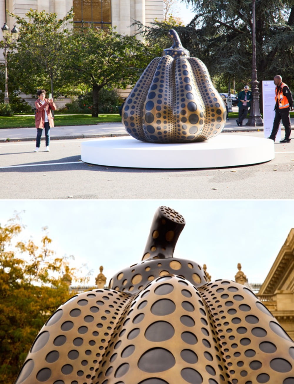 야요이 쿠사마(Yayoi Kusama)의 작품 <호박(PUMPKIN(L))> (2014) / 사진제공. © Art Basel