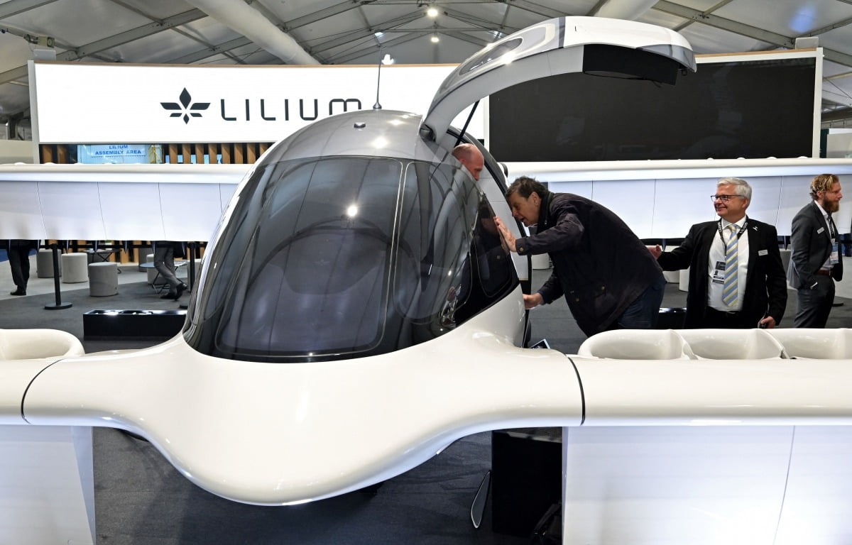 독일 항공우주 스타트업 릴리움의 전기 수직 이륙 eVTOL 제트기. 사진=AFP연합뉴스